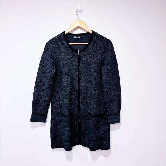 ORIGINAL NICOLE MILLER Long gray knitted jacket - Picture 1 of 7